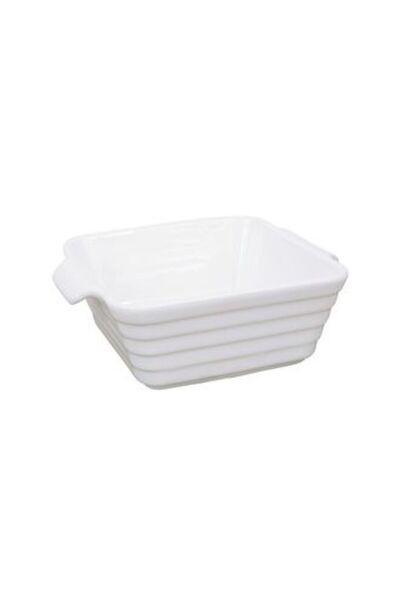 Touch Me 3 قطع أطباق تقديم من البورسلين بمقابض مقاس 13 × 11 سم