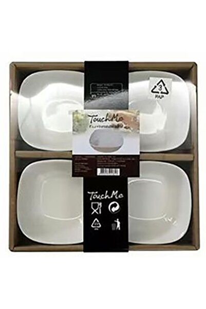 MATMEL طقم 3 أوعية مربعة من البورسلين تاتش مي مقاس 4 × 7 سم