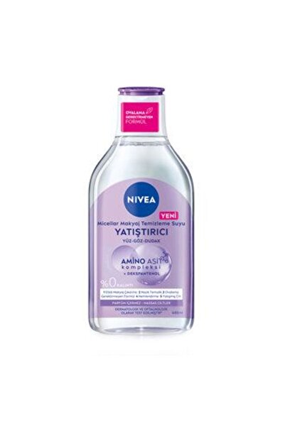 NIVEA 2 Adet Micellar Makyaj Temizleme Suyu Yatıştırıcı Yüz,Göz ve Dudak için...