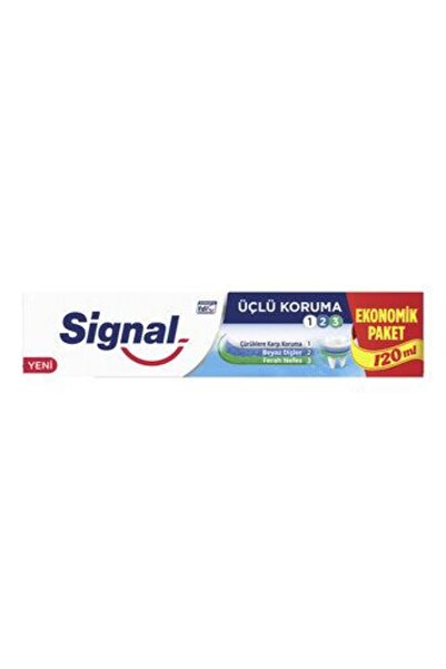 Signal قطعتين من معجون الأسنان ثلاثي الحماية 120 مل