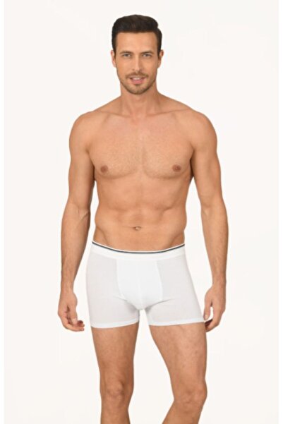 NBB Men's Modal / Cotton Special Cut Black/White Boxer with Elastic Waistband