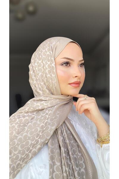 CUOCA LOUNGE Koç Desen Çift Taraflı Elyaf İpek Şal Kaymaz Yumuşak Dokulu Şal