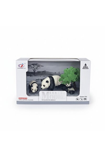 TUFY TOYS PANDA AİLESİ FİGÜR SETİ- HAYVAN MODEL OYUNCAK