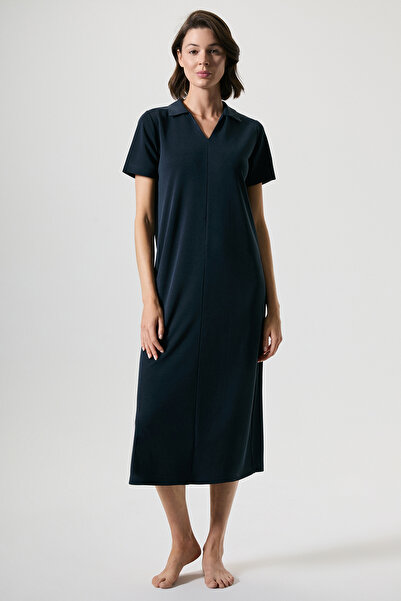 Penyemood Tencel ™   rochie cu guler polo