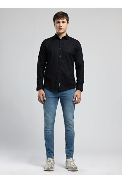 Lee Cooper Regular Fit Siyah Erkek Gömlek 262 LCM 241002 KETSA SİYAH