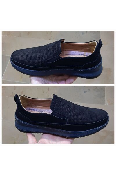 Mertto Men's Inside-Outside Genuine Leather Leather Opedic Air-Permeable Perf...