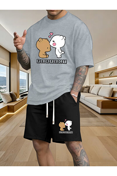 LAVİTTA Perfect shorts t-shirt - shorts bottom top tracksuit set Printed Over...