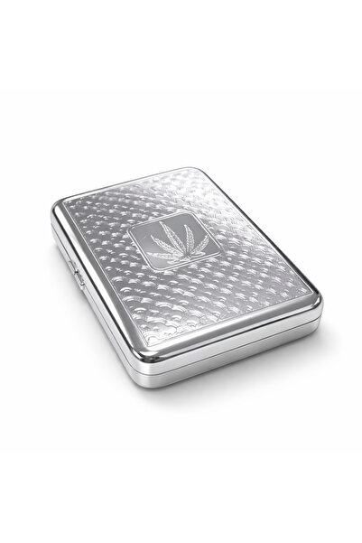 Han Tobacco Slim ve Touch Uyumlu Metal Taşıma Kutusu – Çift Bölmeli Kapaklı P...