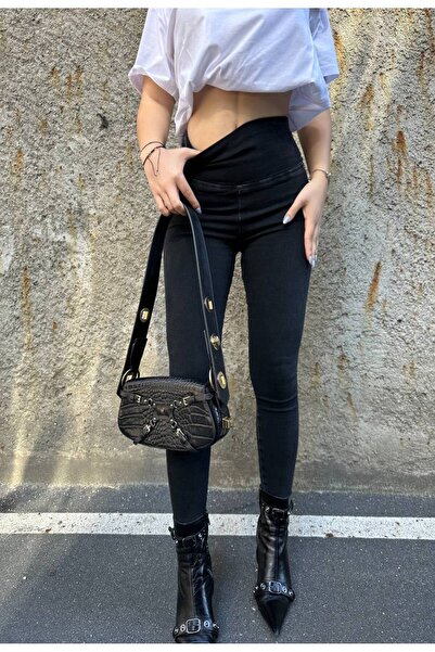 Aida Fashion Extra Yüksek bel ,toparlayıcı Denim Tayt