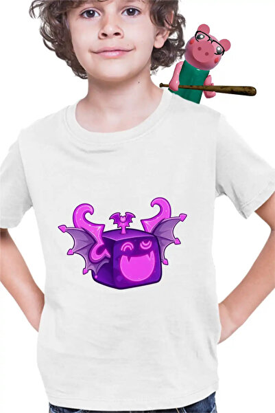 OEM Tricou Copii Baieti Blox Fruits Shadow Fruit Roblox Fructe