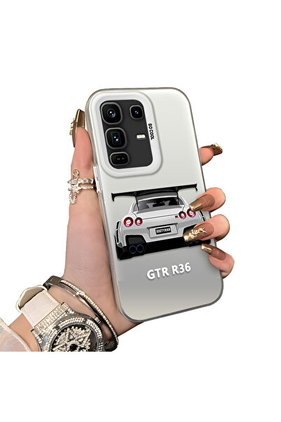 ucuc حافظة حماية للعدسات من السيليكون الصلب أكريليك درجة متوافقة مع هاتف Infi...