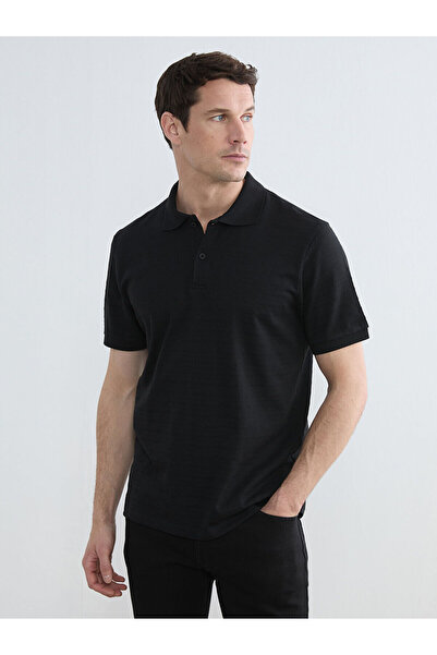 LC Waikiki Nevavm Polo Collar Pique Men's T-Shirt with Difference