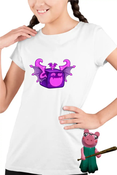 OEM Tricou Copii Fete Blox Fruits Shadow Fruit Roblox Fructe