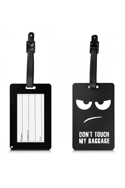 KWmobile Etichetă de bagaj, Kwmobile, Negru/Alb, Silicon, 44781.01