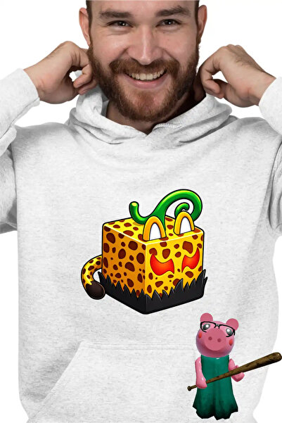 OEM Men's Hoodie Blox Fruits Leopard Fruit Roblox Fruits