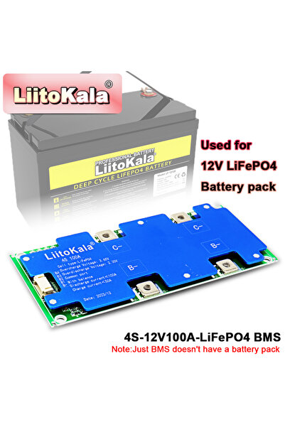 Choice1 liitokala 100A 4S-12V100A-BMS LiitoKala 4S 12V 100A BMS LiFePo4 Lithi...