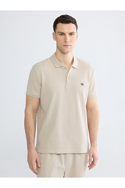 LC Waikiki Ozmarka New Season Polo Collar Embroidered Men's T-Shirt