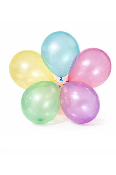 Laviyosa 10 Pieces Neon Fluorescent Transparent Latex Balloon 12 Inch Birthda...