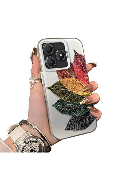 ucuc Realme Note 60 Compatible Hard Acrylic Back Silicone Edge Lens Protectio...