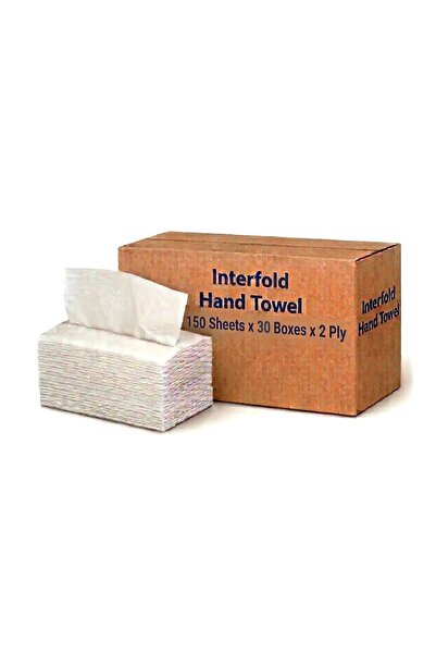 Finesse Daily Care Inter Fold Hand Towel Tissue - Pack of 30 Boxes, 150 sheet...