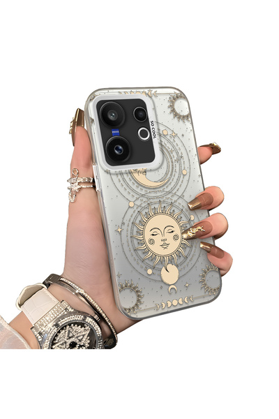 ucuc Vivo X200 Fe Compatible Hard Acrylic Back Silicone Edge Lens Protection ...