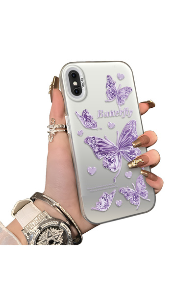 ucuc iPhone XS Max Compatible Hard Acrylic Back Silicone Edge Lens Protection...