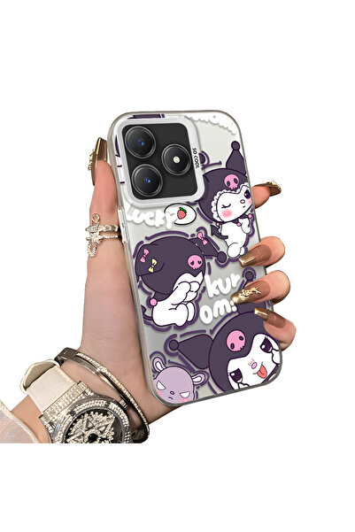 ucuc Realme Note 60 Compatible Hard Acrylic Back Silicone Edge Lens Protectio...