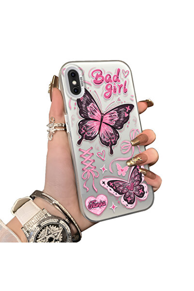 ucuc iPhone XS Max Compatible Hard Acrylic Back Silicone Edge Lens Protection...