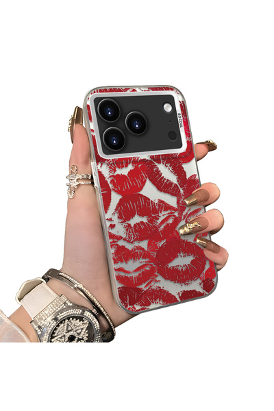 ucuc iPhone 17 Pro Max Compatible Hard Acrylic Back Silicone Edge Lens Protec...