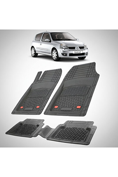 TEAMCAR Renault Clio II 3 Χάτσμπακ Συμβατά Πατάκια Δαπέδου 2003-2006 |   Μαύρο