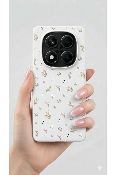 UnDePlus Case for Redmi Note 14 Pro 4g Little Flowers Branches Patterned Glos...