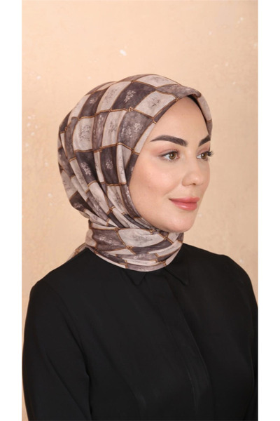 locella Lo'cella Pamuklu Soft Eşarp 4546-10 Sütlü Kahve