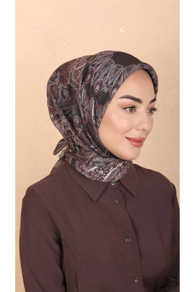 locella Lo'cella Pamuklu Soft Eşarp 4548-1 Kahve