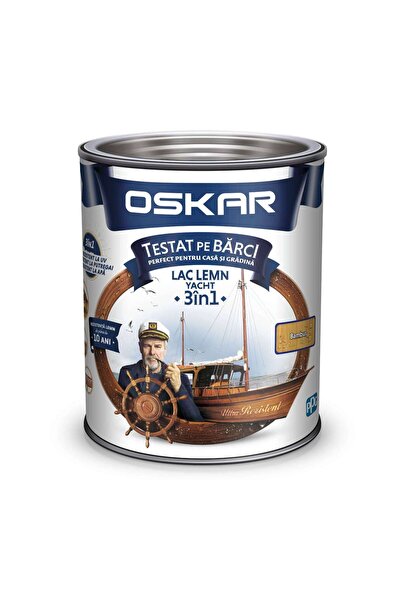 Oskar Lac Yacht 3 în 1 pentru lemn, bambus, interior/exterior, 2,5 L