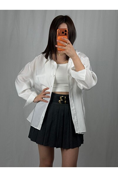 Alizstore Women's Oversize White Shirt