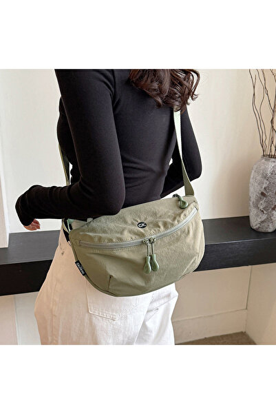 AMD BAG Women's High-end Nylon Zipper Shoulder Crossbody Bag