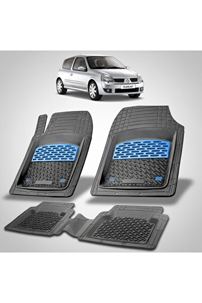 TEAMCAR Renault Clio II 3 Χάτσμπακ Συμβατά Πατάκια Δαπέδου 2003-2006 |   Μπλε