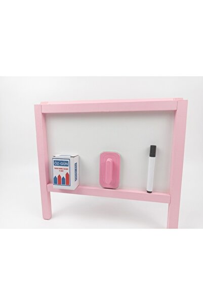 öz-gün tebeşir DRNKİDSVEEĞİTİM çift taraflı küçük boy pembe tahta