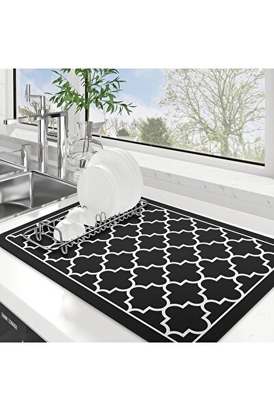 Arabest Super Absorbent Dish Drying Mat, Large Kitchen Counter Mat 16"x24", E...