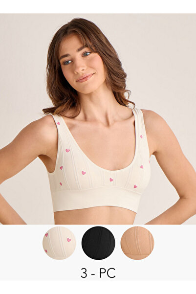 FAV 3-Pack Bralette Seamless