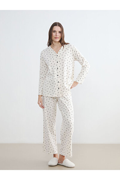 LC Waikiki V Planting Polka Dot Women's Pajama Set for Style Enthusiasts from...