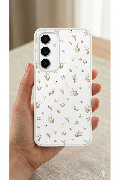 UnDePlus Case for Samsung Galaxy S24 Fe Small Flowers Branches Patterned Glos...