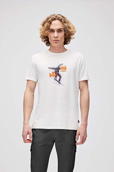 Bad Bear Boom Erkek Beyaz Tshirt Off-White
