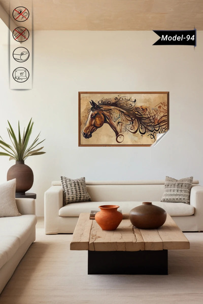 Akıllı Kağıt Statik Tutunma Özellikli Tablo - Poster Dini (Model- 94)