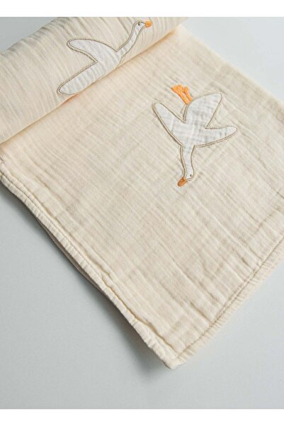 kitikate أورجانيك زوي موسلين بطانية طبيعي