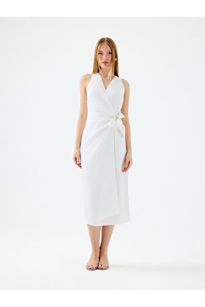 Loft Rochie de damă cu croială normală Lf2039201 ALB