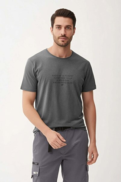 Bad Bear تي شيرت Bad Day Anthracite للرجال مطبوع