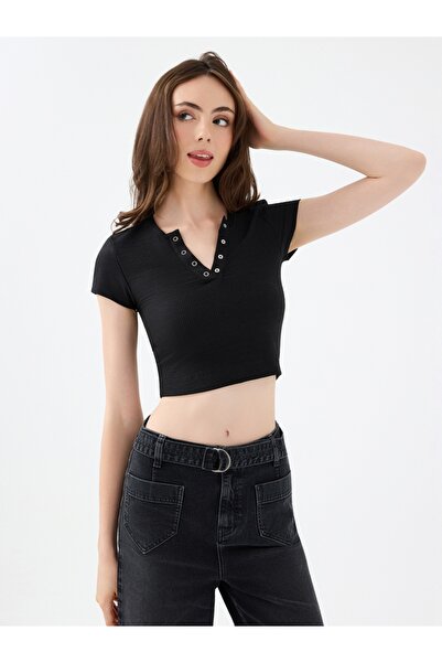 Loft Crop Tricou damă K.sleeve