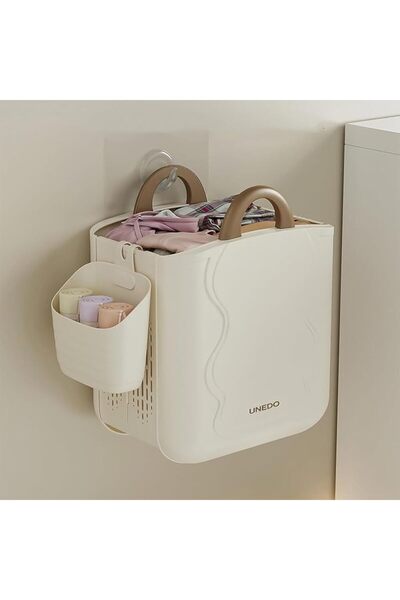 Arabest 2Pcs Wall Mounted Dirty Laundry Basket,Foldable ,Storage Basket,for B...