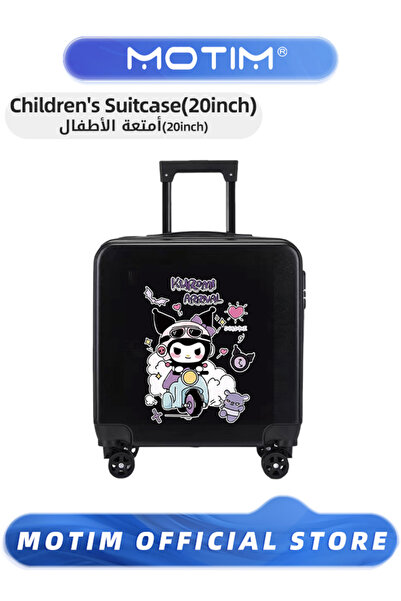 MOTIM حقيبة سفر للأطفال مقاس 20 بوصة، حقيبة يد صغيرة بعجلة دوارة، حقيبة سفر ك...